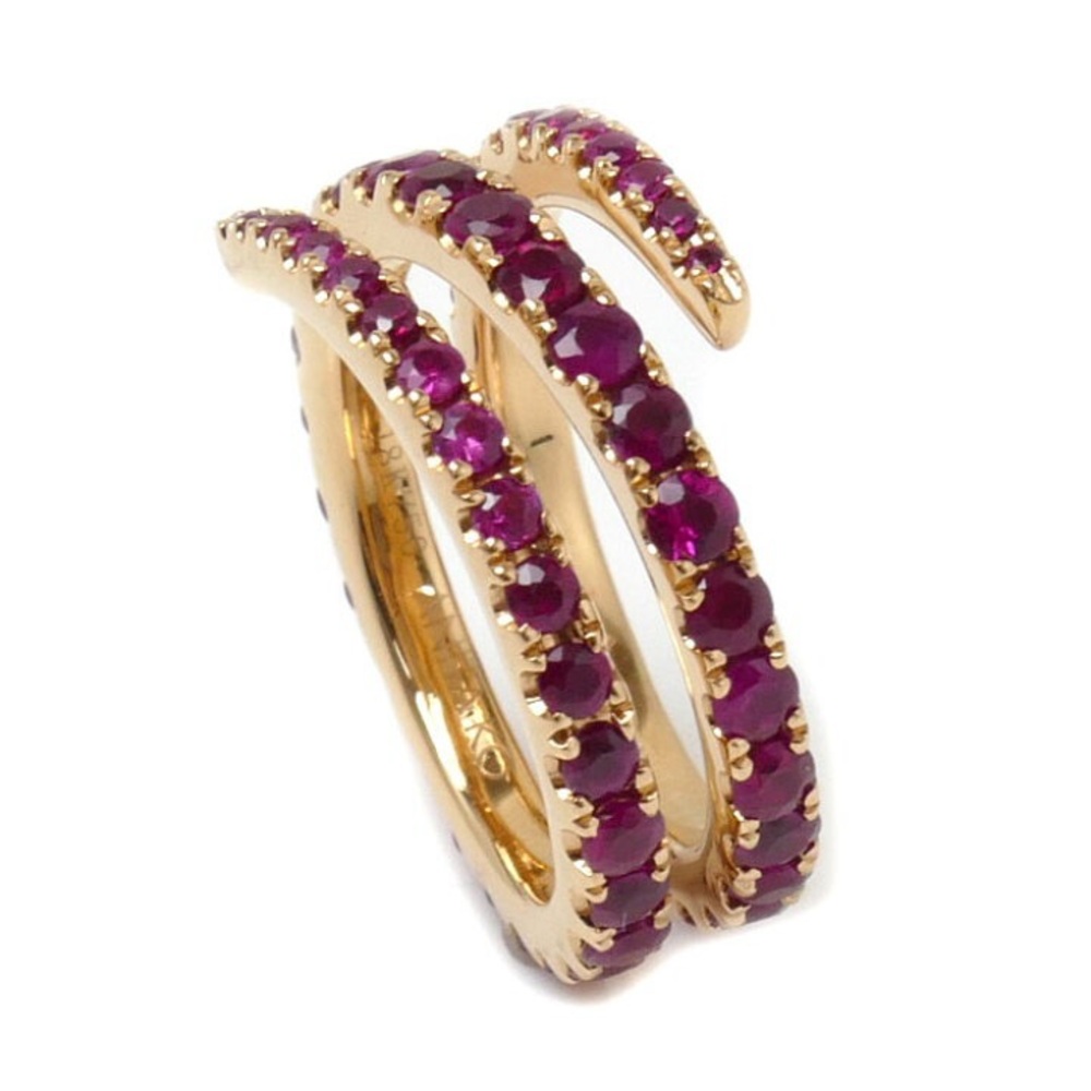 Anita Ko Ruby Pinky Coil Ring - Picture 3 of 6